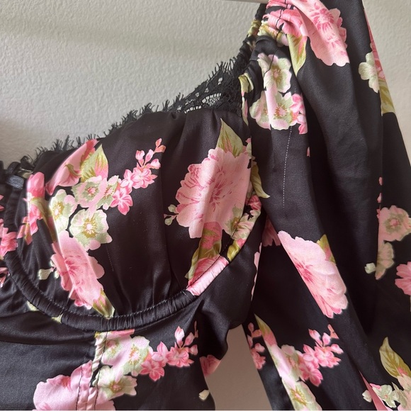 For Love & Lemon Melrose Black Floral Dress - Picture 8 of 13